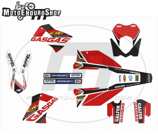 GASGAS EC/MC stickers 2010-2011 model Red White * - Image 2