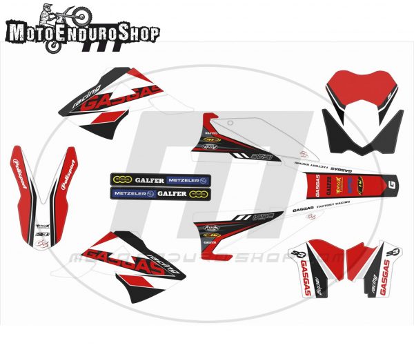 GASGAS EC/MC stickers 2010-2011 model Red White 2 * - Image 2
