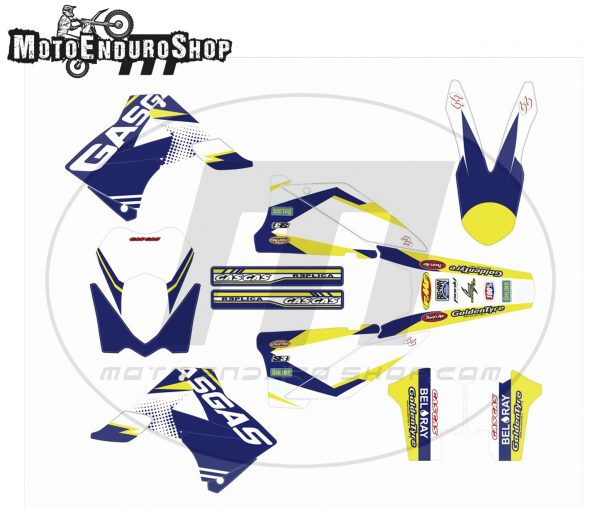 GASGAS EC/MC stickers 2010-2011 model Blue Yellow * - Image 2