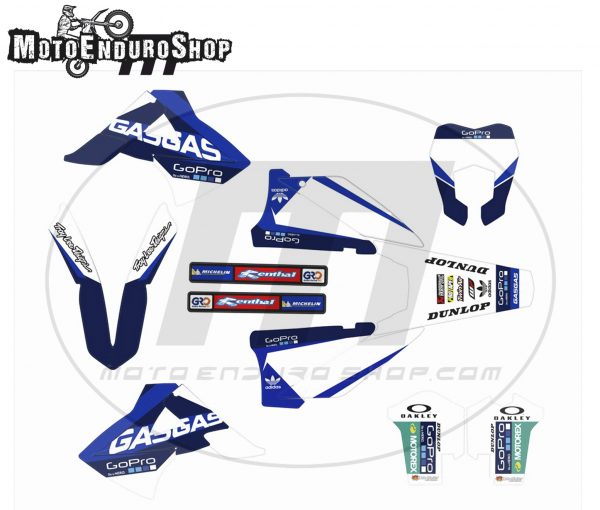 GASGAS EC/MC stickers 2010-2011 model Blue White 2 * - Image 2