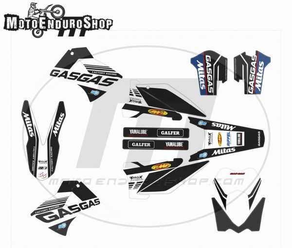 GASGAS EC/MC stickers 2010-2011 model Black White * - Image 2