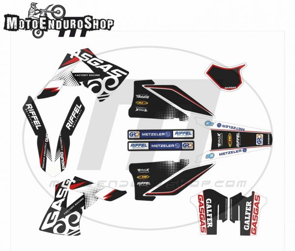 GASGAS EC/MC stickers 2010-2011 model Black White 2 * - Image 2