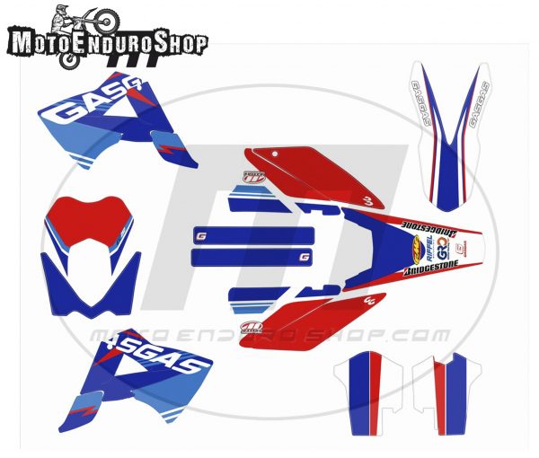 GASGAS EC/MC stickers 2010-2011 model Red Blue 3 * - Image 2