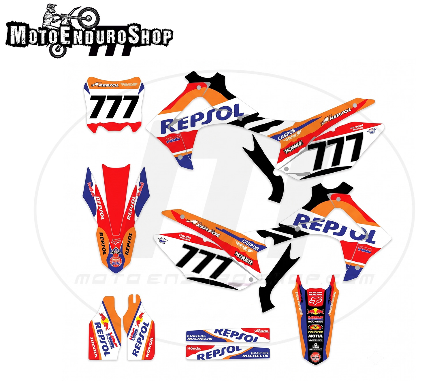 Adhesivos para Honda CRF 250/450 2013-2017 modelo Dijon - Imagen 2