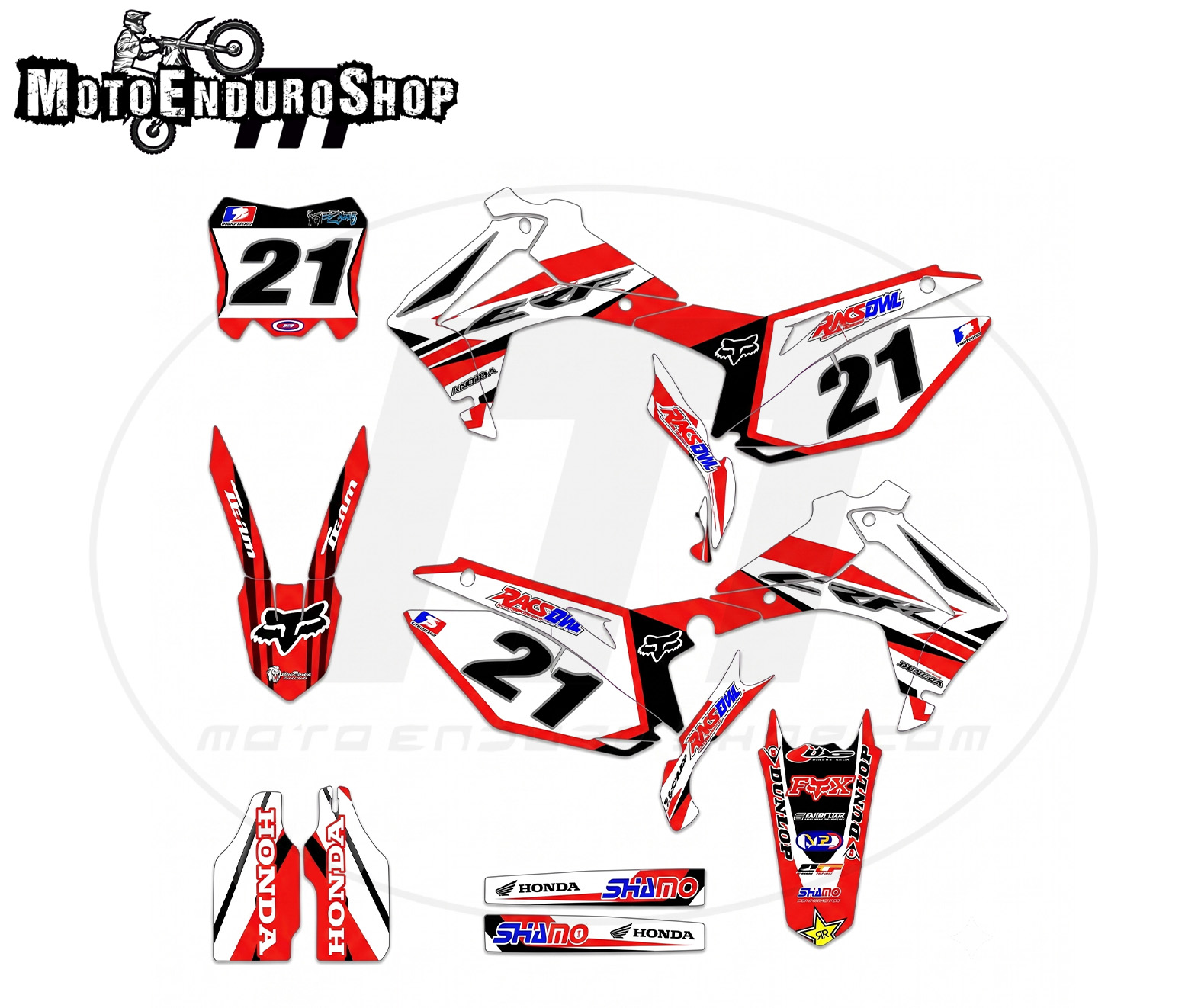 Adhesivos para Honda CRF 250/450 2013-2017 modelo Grenoble - Imagen 2