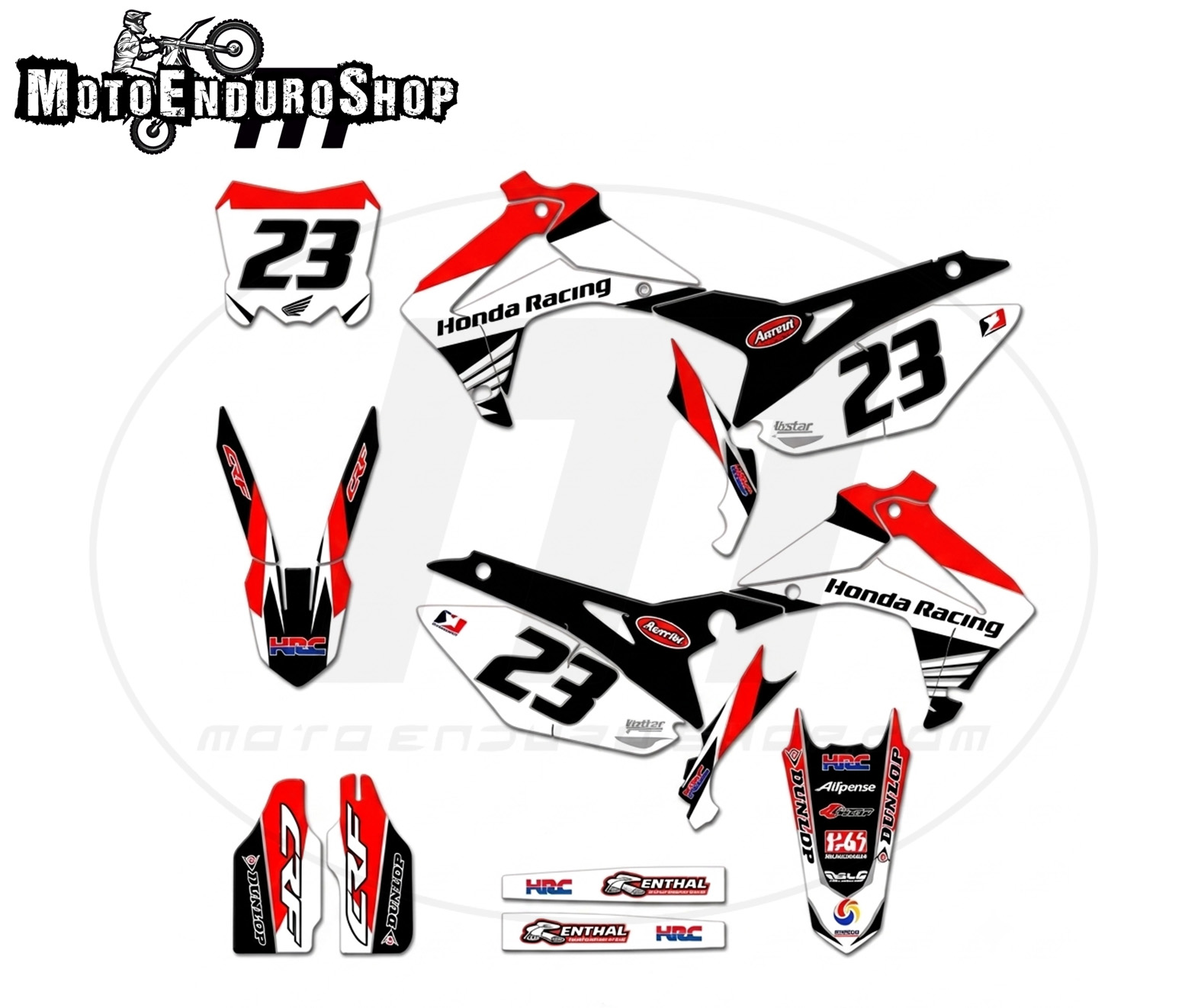 Adhesivos para Honda CRF 250/450 2013-2017 modelo Lyon - Imagen 2