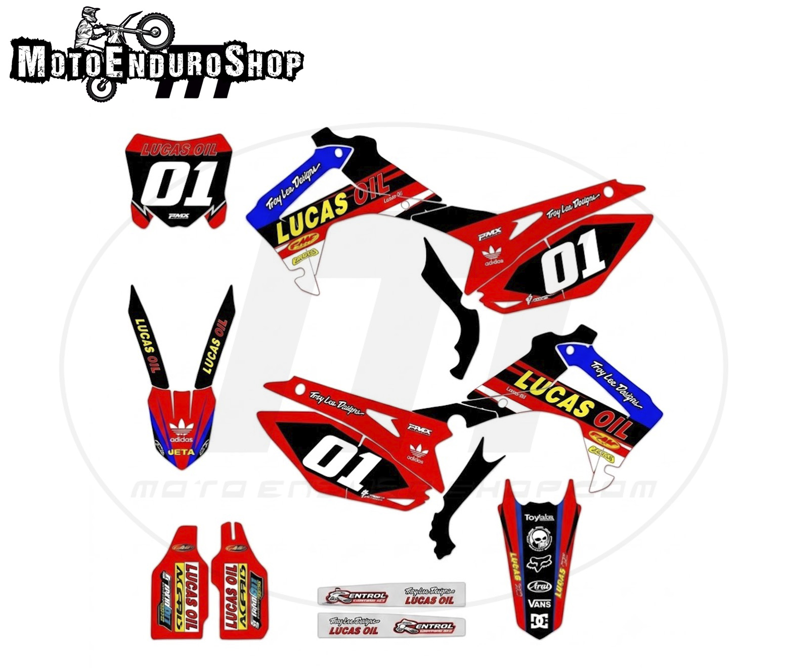 Adhesivos para Honda CRF 250/450 2013-2017 modelo Marsella - Imagen 2
