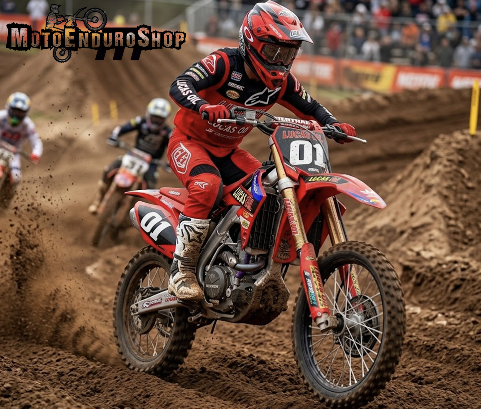 Adhesivos para Honda CRF 250/450 2013-2017 modelo Marsella - Imagen 3
