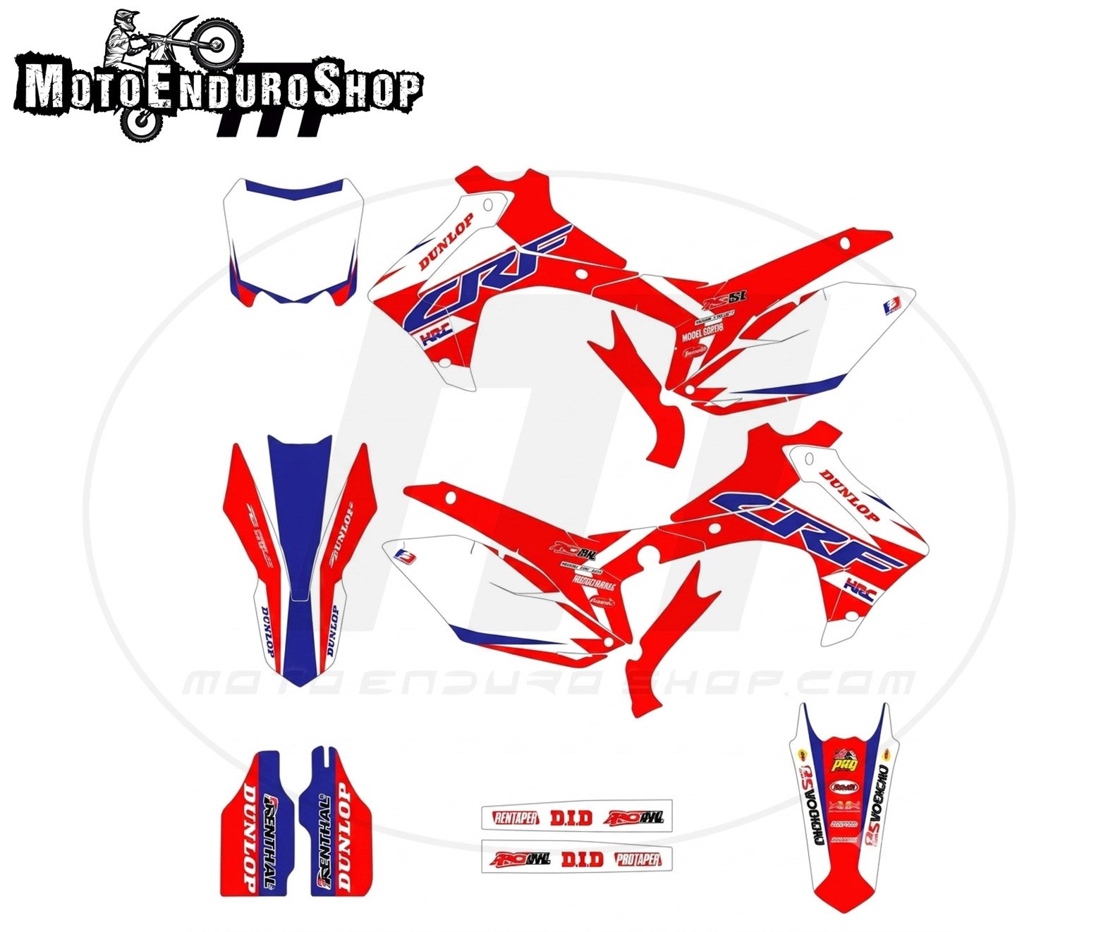 Adhesivos para Honda CRF 250/450 2013-2017 modelo Tolon - Imagen 2