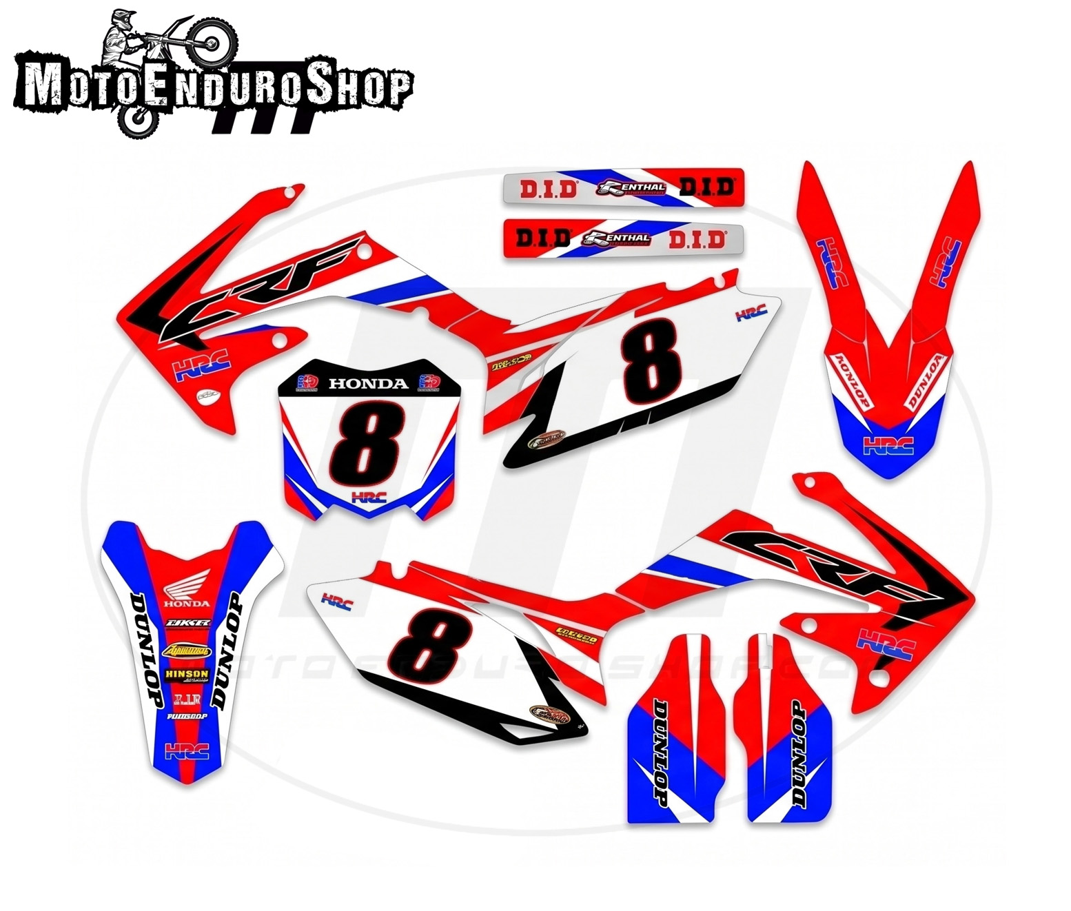 Graphics for Honda CRF 250/450 2009-2013 model Francfort - Image 2