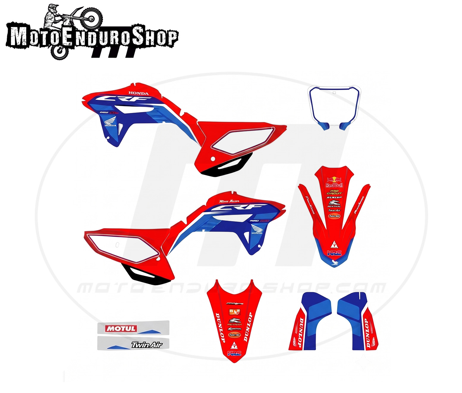Adhesivos para Honda CRF 250/450 2021-2024 modelo Sheffield - Imagen 2